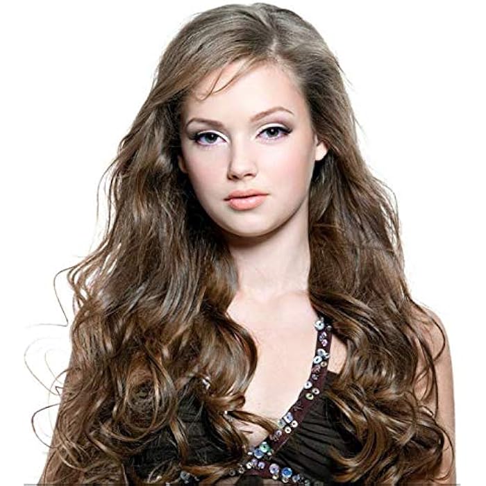 DILLARDS Hairline Hair Extension Hair Piece One Piece Curly Hair Wig 45Cm - Image 2